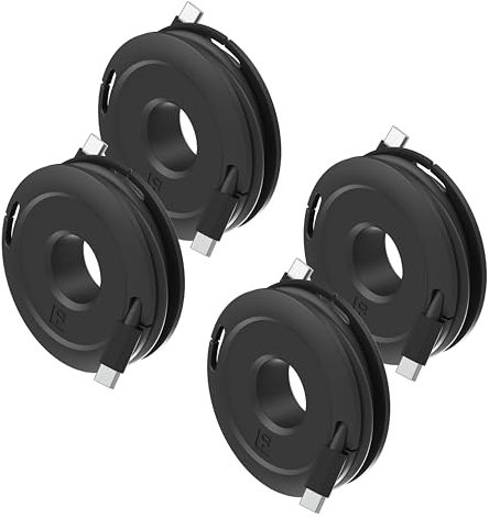 Side Winder Mini and Max Headphone, Earbud and Charging Cable Winder and Organizer Perfect for Wrapping Earbuds and Cords for Travel and Organization 4-Pack (Black, Max)