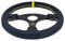 Volante Deportivo,Volante Desplazado Volante plano de carreras de 13 pulgadas y 330mm, volante de carreras de cuero Universal automático (Color : Yellow)