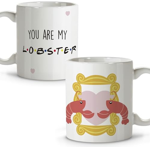 LolaPix Tasse Friends. Tasses originales à offrir. Cadeaux Frikis. Tasse en céramique. 330 ml. Lobster