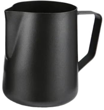 Bollilatte Acciaio Inox Brocca for schiuma di latte in acciaio inossidabile con rivestimento antiaderente Brocca for schiuma di crema for cappuccino artigianale for caffè barista per Latte, Espresso(1