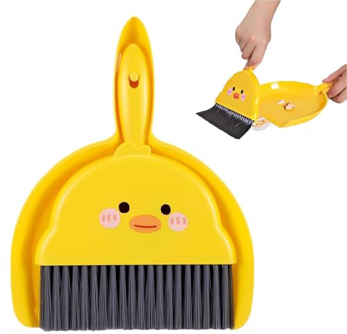 Mini Dustpan and Brush Set Cute Crumb Sweeper Broom Mini Dust Pan with Brush Set for Home Desktop Sofa Table Desktop Cleaning Supplies for Home Car Camping Kitchen Table