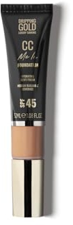 Dripping Gold CC Me In Golden – Full-Coverage CC Cream Foundation with SPF 45, Hydrating & Brightening Formula, Lightweight & Long-Lasting Makeup Base