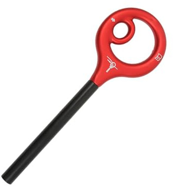Fhkpsqkcn 9 Forma de aparejo Descender Para Escalar Y Ropel De Aluminio Figuras Dispositivo De Seguridad Para La Seguridad Aventura Abajo