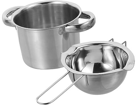 ULTECHNOVO Melting Pot Double Boiler Heat Butter Chocolate Sturdy Steel Pot Portable Easy to Clean for Chefs