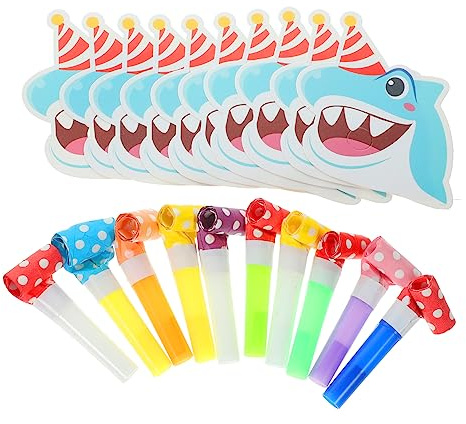 Yardwe 20piezas Accesorios De Silbato Para Matracas Divertidos De Regalos De Fiesta Para Eventos Deportivos Cotillón De Silbato