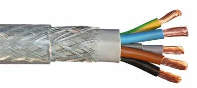 SY 5 Core Cable – 1.0mm² GSWB Armoured, Flexible PVC, Coloured Cores for 3-Phase Power (Various Lengths) (50 Metres)