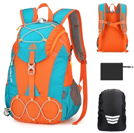 GES Wanderrucksack, 20 l, leicht, wasserdicht, mit Regenschutz, robuster Mehrzweck-Rucksack für Männer und Frauen, Reisen, Camping, Trekking, Radfahren, Schule