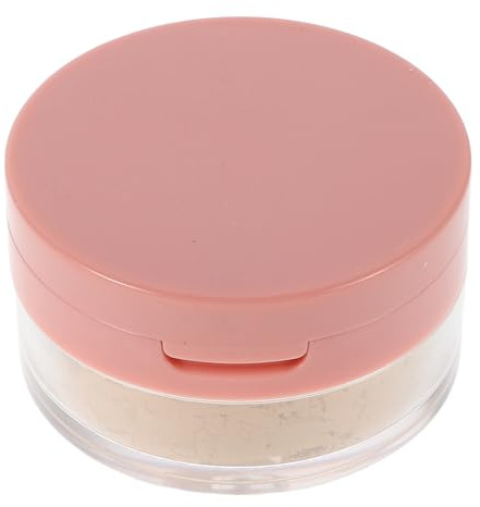 FRCOLOR Polvos Fijadores Sueltos con Borla 1 Unidad Tono 2 Claro Control de Grasa Transpirables Resistentes al Sudor para Piel Clara Maquillaje Facial Portátil