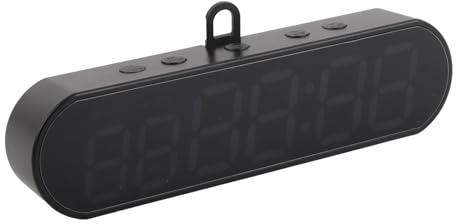 Agatige Tragbarer Fitness-Timer, 1000 mAh, USB-Intervall-Timer, Digitale Trainingsuhr mit Countdown, Stoppuhr, Wecker für Zuhause, Fitnessstudio, Garage, Boxen, Fitness