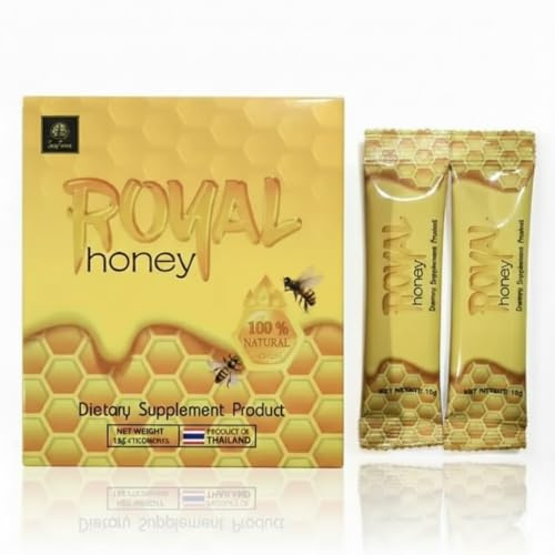 Miel afrofisiac Royal Honey Gold - Miel afrodisíaco 100% natural de ginseng, acción potente, 10 sobres. Vital honey estimulante masculino