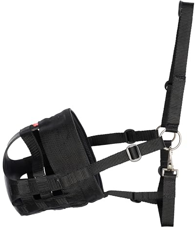 Imperial Riding Fressbremse „Nibble“ Weidemaske, Schwarz, Shetty