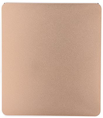 Alfombrilla de Ratón para Juegos Duradera de Aleación de Aluminio, Doble Cara, para PC, Ordenador Portátil, Alfombrilla de Ratón de Control Suave para óptico Láser, Negro, Dorado y Plateado,