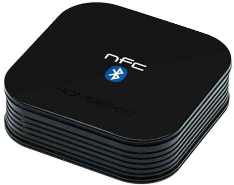 HomeSpot - Receptor de Audio para Sistema de Sonido con Bluetooth (NFC, 3.5 mm Jack) Color Negro