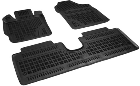 AZUGA 3D Gummi Fußmatten für Toyota Yaris III 9/2011-8/2020 (außer Hybrid) | rutschfest, wasserdicht, passgenau, TPE Gummimatten, hoher Rand Automatten, AZ10300190
