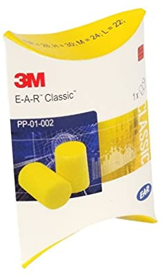 3M EAR Classic Foam Disposable Ear Plugs S0902 (Pack of 100)