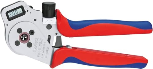 Knipex Crimpadora de 4 mandriles para terminales girados cromado, con fundas multicomponentes 250 mm 97 52 65 DG A