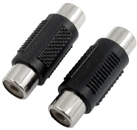 sourcing map 2 x RCA Female to Female Coupler Adapter Connector | RAC Female to Female Connector