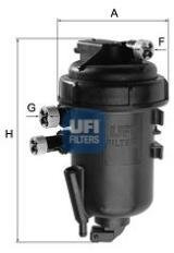 UFI Filters, Dieselfilter 55.178.00 | Passend für Auto Anwendbar auf verschiedene Modelle von Fiat