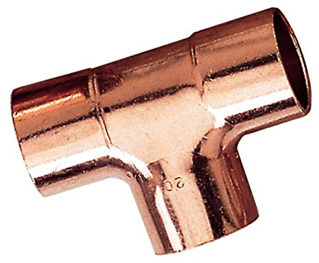 Boutté 3119506 Lötfitting T-Stück, Kupfer, Innengewinde, Ø 22