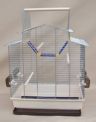 Vogelkäfig IZA III Cabrio Wellensittichkäfig,Exotenkäfig,Vogelkäfig Vogelbauer Wellensittich Kanarien Voliere Vogelhaus Käfig in Chrome mit beige Schale incl. Badehaus und Trinkröhrchen und Leiter