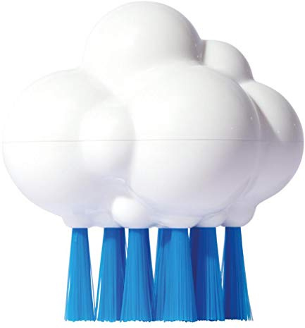 Moluk Plui Bürste Cloudy, Spielbürste, Lernspielzeug, Badespielzeug für Kinder