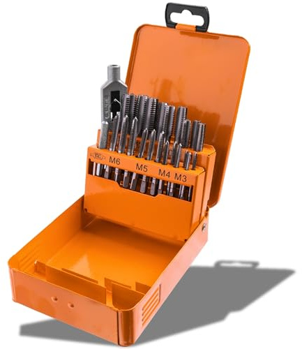 Profi Gewindeschneider M3-M12 Satz Gewindebohrer Set Gewindeschneid Box Hand M5
