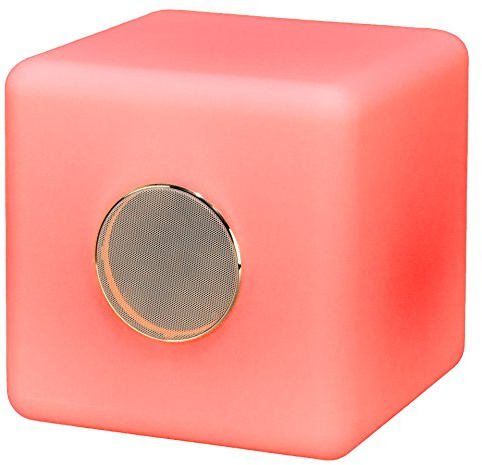 LED-Highlights LED Stimmungslicht Bluetooth Lautsprecher 16 Farben Leuchtwürfel 30x30 mit Outdoor Lautsprecher Lampe Musikbox Bluetooth Box