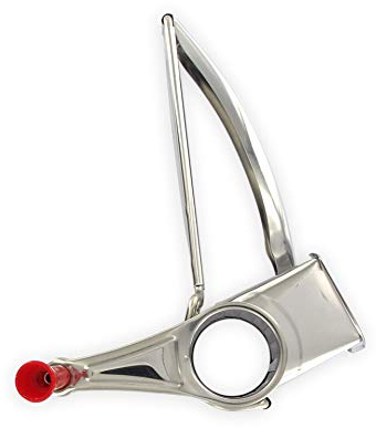 Fackelmann, Acero, Gris, 24 x 10 x 8 cm 27652, Molinillo rallador Queso, Cromado, Plateado