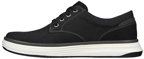 Skechers Herren Moreno Canvas Oxford Schuh, Schwarz, 44 EU