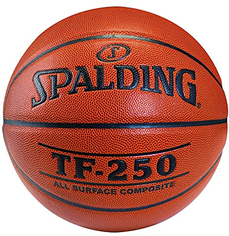 Spalding Basketball TF-250 Profi Basketball Spalding Basketball || Basketball mit Pumpe || Basketball Combo || Basketball Größe 6-7 Basketball für Männer volle Größe (6 ohne Pumpe)