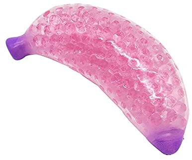 1Pcs Banane Sensory Fidget Toy Stressballs Reliever Balls, Banane Antistressball Knetball Spielzeug Angstreduzierung, Frucht Stress Bälle Stressabbau Ball Decompression Toy für Kinder Erwachsene