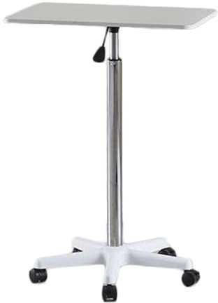 XTGDIEM Rednerpult-Podiumsständer, Beweglicher Vorlesungskunden-Empfangstisch, Multifunktionaler Laptop-Tisch, Schreibtisch-Arbeitsplatz for Das Auditorium Der Schule Zu Hause Im Büro (Size : White)