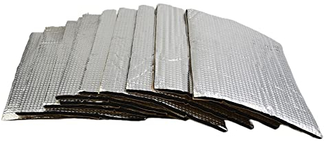 ihreesy 10 Stück Antivibrationsmatte, Auto-Schallabsorptionsmaterial Auto Geräuschdämmungs Schaumstoffmatte Selbstklebende Auto-Geräuschdämmungsmatte 5cm x 18cm x 25cm