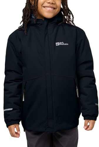 Jack Wolfskin Unisex Kinder Blocky Daunenjacke, Night Blue/night Blue, 152 EU