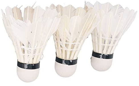 3 Stück professionelle Feder-Badminton-Federbälle Birdies mit großer Stabilität Federbälle Hight Speed ​​Training Badmintonbälle für Indoor-Outdoor-Sportarten