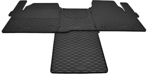 Mattenprofis Gummimatten Gummifussmatten kompatibel mit Ford Tourneo Custom NXN 2-Sitzer + Tunnel ab Bj. 2024