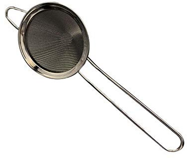 Passoire et écumoire en acier inoxydable, ustensile de cuisine de couleur noire élégante