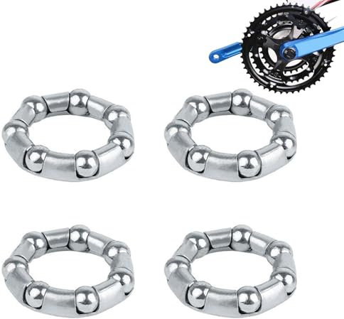 Cuscinetti biologici per biciclette | Fermaglio per cuscinetti ruota per bicicletta - sfere da 20,6 mm x 7, cuscinetti a sfere 4 pezzi per ruota anteriore della bicicletta, bambini/bici estir
