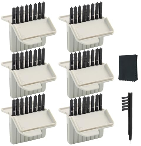 Lot de 48 filtres à cérumen pour appareils auditifs, avec brosse de nettoyage pour appareils auditifs, protection extrêmement puissante avec pour de nombreux appareils Phonak, Widex & Signia
