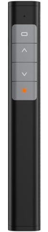Hamwesh Clicker de Presentación Inalámbrico, Puntero Láser Remoto de PowerPoint con Conectividad de 2,4 GHz, Rango de Control de 30 M, Volteador de Páginas Plug and Play Recargable