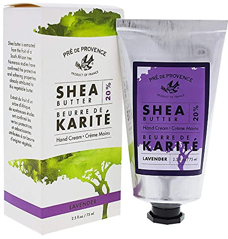 Pre de Provence Beurre De Karité Moisturizing Collection, Shea Butter Enriched Nourishing, Hand Cream, 75ML, Lavender