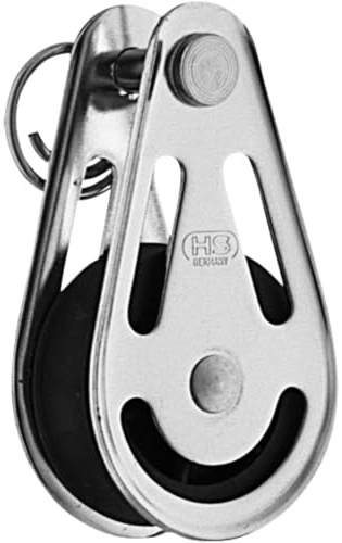 Sprenger Umlenkblock 8 mm, Reitsport Zubehör für Pferd & Reiter, HS-Edelstahl rostfrei, zum Longieren geeignet, am Longiergurt zu befestigen, für Pferd und Reiter