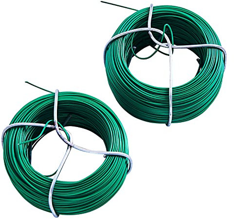 Amtech U4200 2 piece 50m plastic coated garden wire set