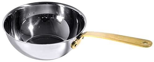 Mini wok en acier inoxydable - Dimensions : 0,33 l