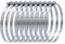 VARIOSAN Schlauchschellen Set 11091, 10 Stück, Spannbereich 100-120 mm, Bandbreite 9 mm, W1