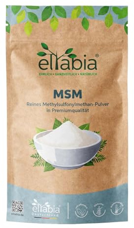 MSM Pulver 200g | 99,9% reiner organischer Schwefel | Premium Methylsulfonylmethan ohne Zusätze | Vegan