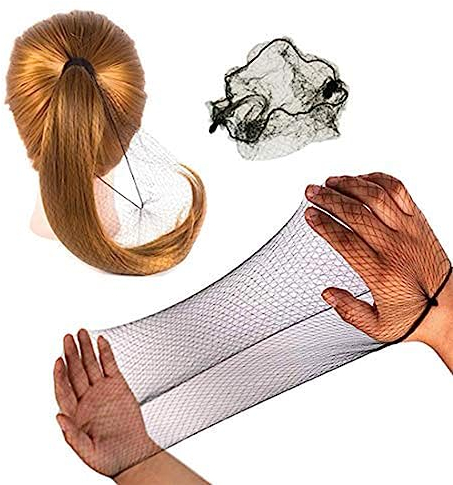 50PCS Reti per capelli invisibili per ballerino per ballerino Nero