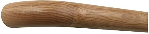 TIBU Scale in frassino da parete, corrimano, ringhiere, palo, manico laccato, 42 mm, senza supporto per corrimano, lunghezza 1600 mm/160 cm/1,6 m e estremità curvate in legno