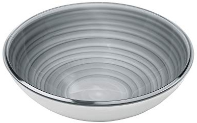 Guzzini - Twist, Contenitore in Plastica Riciclata M - Grigio, Ø 22 x h 7 cm | 1400 cc - 18162292