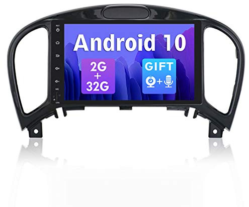 SXAUTO Android 10 Autoradio Car Stereo para Nissan Juke J15 (2012-2019) - [2G+32G] - Gratis Cámara Micrófono - 2 DIN - Soporte Dab 4G WiFi Bluetooth5.0 Carpaly Carpaly Volante Android Auto - 8 Pulgada